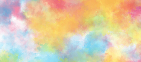 abstract watercolor background .watercolor background with pink and yellow color. Fantasy light red, pink shades watercolor background. subtle watercolor pink yellow gradient illustration.	