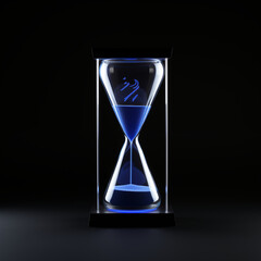Transparent Hourglass Model Three-Dimensional Images