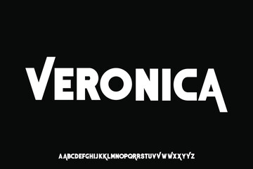Display font alphabet font vector design suitable for headline, logotype, poster and many more