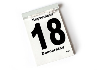  18 . September 2025