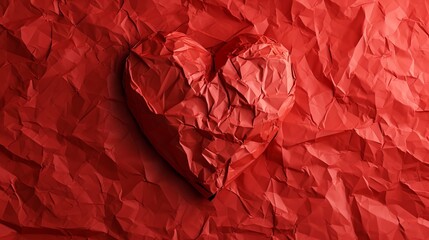 Heart shaped Paper Grain Texture Background