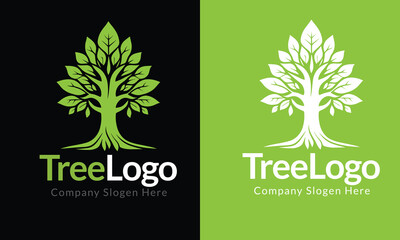 Obraz premium tree love logo ,tree logo ,eco logo ,ecology
