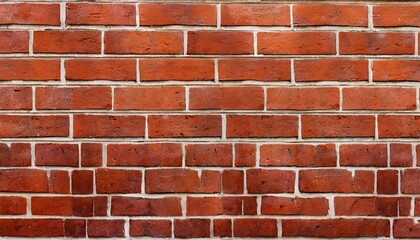 red color brick wall for brickwork background design panorama format