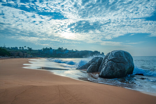 beach in the morning
