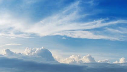Fototapeta na wymiar beautiful blue sky with cloudy in mornig light