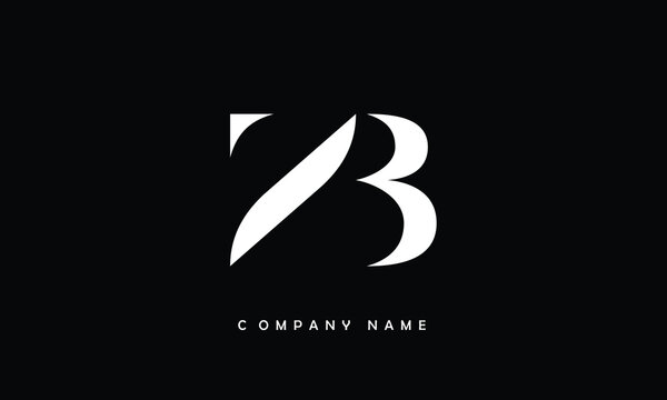 BZ, ZB, B, Z Abstract Letters Logo Monogram
