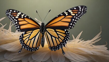 digital render of a monarch butterfly