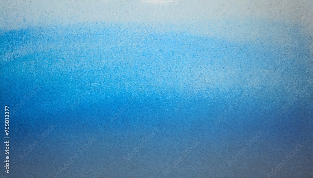 Poster hand drawn blue gradient on wall