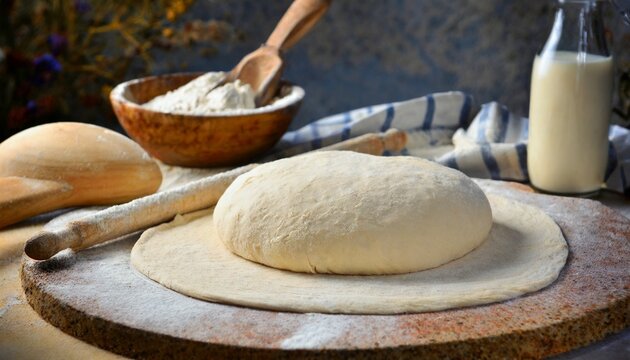 dough for pizza or bread