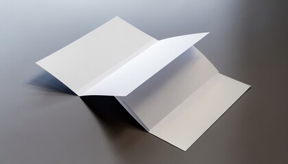 tri fold a5 brochure mock up realistic rendering of tri fold a5 a4 brochure mock up on white background 3d