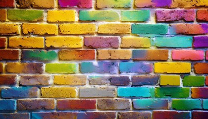 colorful brick wall texture
