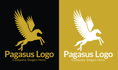 Pegasus logo ,Unihorn  logo, horse logo ,royal horse logo