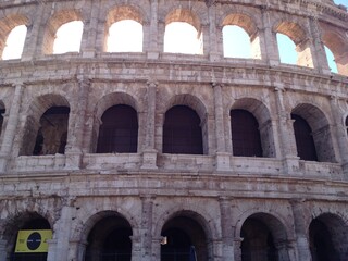 Fototapeta na wymiar The Wall of the Colosseum