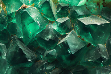 Obraz premium gemstone texture - green emerald macro close-up