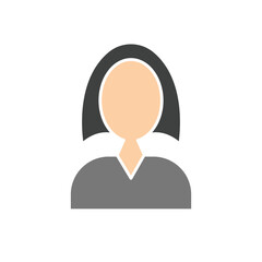 Nurse icon vector art illustration