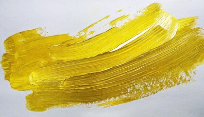 gold yellow brush stroke on white background gold abstract stroke colorful watercolor brush stroke