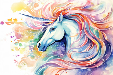Fantasy beauty magical illustration unicorn wild animal horn mythology horse