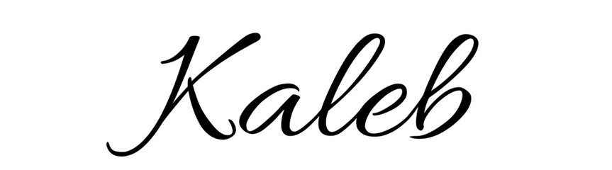 Kaleb - black color - name - ideal for websites, emails, presentations, greetings, banners, cards, books, t-shirt, sweatshirt, prints, cricut, silhouette,	