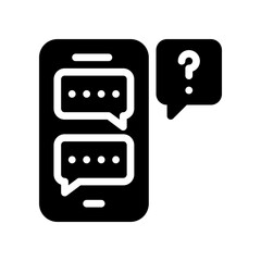mobile phone glyph icon