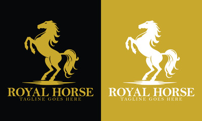 royal horse logo ,horse logo ,golden horse logo