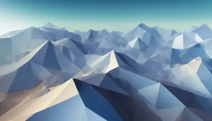 Abwaschbare Fototapete Berge abstract mountain landscape