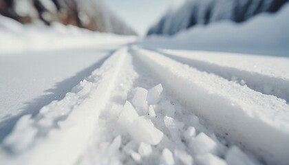 snow covered road