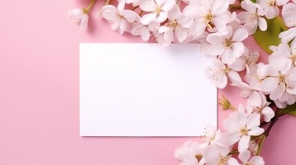 Floral blank template set. Flowers in watercolor style isolated on white background for web banners, polygraphy, wedding invitation, border. Art vector illustration. generative ai