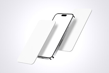 App Phone Screen Mockup 3d Rendering	