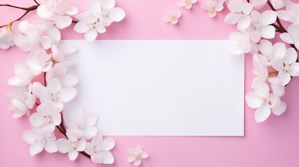 Fototapeta na wymiar Floral blank template set. Flowers in watercolor style isolated on white background for web banners, polygraphy, wedding invitation, border. Art vector illustration. generative ai