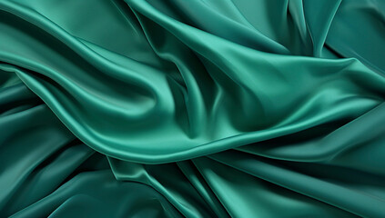 Fototapeta premium Satin Emerald Elegance 