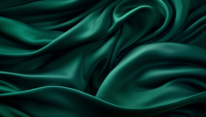 Obraz premium Satin Emerald Elegance 