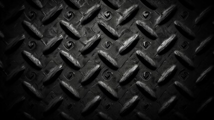 Black metal texture background, Close up of steel sheet for background - obrazy, fototapety, plakaty