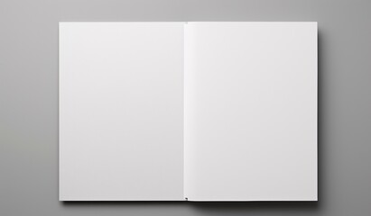 White Paper Spiral Bound Book Generative AI - obrazy, fototapety, plakaty
