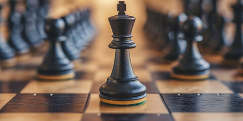 Strategic Chess Move for Business and Intelligence Concept Imagery
