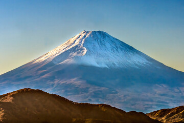 Colorful Mount Fuji Lookout Ridge Kanagawa Japan