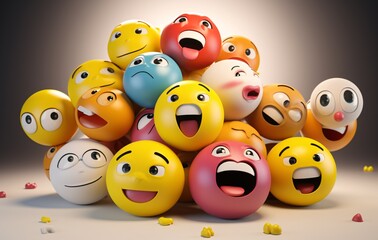 A Pile of Emoticon Faces Generative AI
