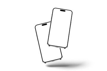 Realistic Mobile Mockup 3d Rendering