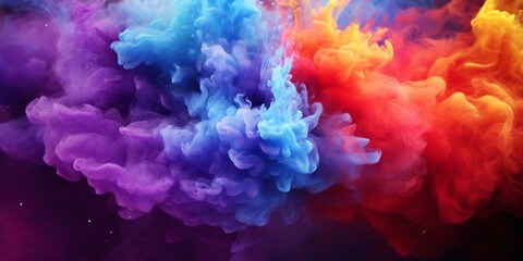 Colorful Smoke Trail Generative AI