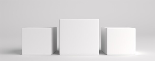 White Boxes on a White Background Generative AI