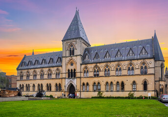 Oxford University Museum of Natural History at sunset, UK
