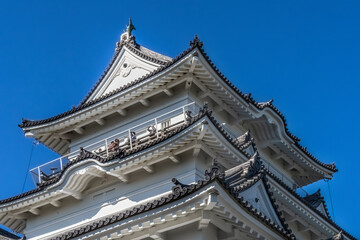 Fototapeta na wymiar Colorful Castle Odawara Kanagawa Japan