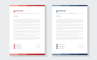 Corporate modern letterhead design template. creative modern letterhead design template for your project. Printable A4 size, Template. Elegant editable letterhead design. Minimal, professional - obrazy, fototapety, plakaty