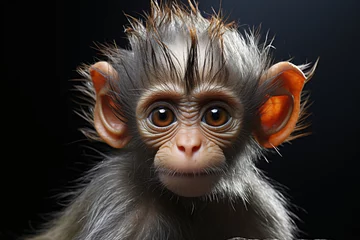 Foto op Aluminium Cute little monkey © kevin