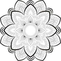 Mandala Coloring Page Template