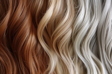 Fototapeta premium Variety Of Blonde Hair Colors For Every Style