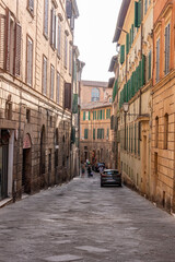 Via delle Sapienza in downton Siena