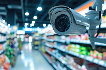 Cctv Camera Monitoring Supermarket