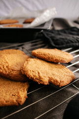 Ginger cookies fresh out of the oven