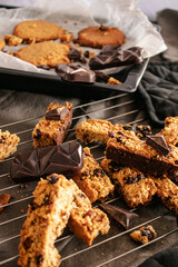 South African health rusks, ginger cookies, and mini chocolate bars