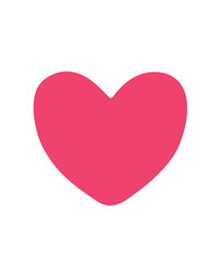 Heart clip art design on plain white transparent isolated background for shirt, hoodie, sweatshirt, apparel, card, tag, mug, icon, poster or badge